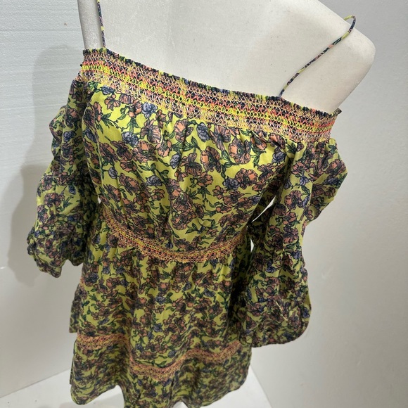 Alice + Olivia Off Shoulder Floral Dress - Picture 6 of 12